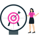 پیش‌نمایش فایل woman-focusing-on-target-9634764 از پک جذب مخاطب هدف