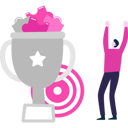 پیش‌نمایش فایل young-man-won-trophy-9634759 از پک جذب مخاطب هدف