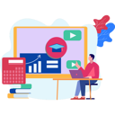 پیش‌نمایش فایل the-boy-is-studying-online-9698502 از پک کلاس‌های زبان