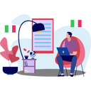 پیش‌نمایش فایل the-boy-is-studying-online-9698543 از پک کلاس‌های زبان