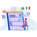 پیش‌نمایش فایل the-girl-is-studying-online-9698501 از پک کلاس‌های زبان