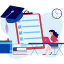 پیش‌نمایش فایل the-girl-is-taking-the-online-test-9698537 از پک کلاس‌های زبان