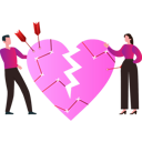 پیش‌نمایش فایل boy-and-girl-looking-at-broken-heart-9706030 از پک عشق و حمایت
