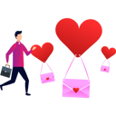 پیش‌نمایش فایل boy-looking-at-love-envelopes-9706003 از پک عشق و حمایت