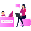 پیش‌نمایش فایل girl-doing-donation-work-on-laptop-9706012 از پک عشق و حمایت
