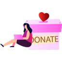 پیش‌نمایش فایل girl-sitting-near-donation-box-9705991 از پک عشق و حمایت
