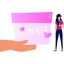 پیش‌نمایش فایل girl-standing-near-donation-box-9705993 از پک عشق و حمایت