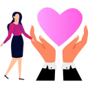 پیش‌نمایش فایل hand-giving-heart-to-woman-9706024 از پک عشق و حمایت