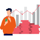 پیش‌نمایش فایل boy-looking-at-money-graph-9725694 از پک پس‌انداز پول
