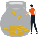 پیش‌نمایش فایل boy-saving-money-in-jar-9725705 از پک پس‌انداز پول