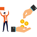 پیش‌نمایش فایل businessman-taking-dollar-coins-9725770 از پک پس‌انداز پول