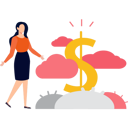 پیش‌نمایش فایل girl-looking-at-dollar-9725781 از پک پس‌انداز پول