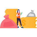 پیش‌نمایش فایل girl-saving-money-9725766 از پک پس‌انداز پول