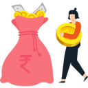 پیش‌نمایش فایل girl-saving-money-in-bag-9725716 از پک پس‌انداز پول