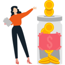 پیش‌نمایش فایل girl-saving-money-in-jar-9725707 از پک پس‌انداز پول