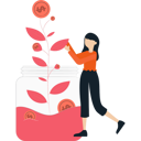 پیش‌نمایش فایل girl-watching-the-progress-of-the-dollar-9725749 از پک پس‌انداز پول