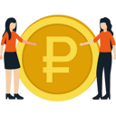 پیش‌نمایش فایل girls-have-russian-currency-9725702 از پک پس‌انداز پول