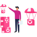 پیش‌نمایش فایل boy-delivers-cartons-by-air-9748546 از پک روز جهانی بشردوستی