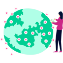 پیش‌نمایش فایل girl-working-for-human-welfare-all-over-world-9748553 از پک روز جهانی بشردوستی