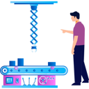 پیش‌نمایش فایل boy-stands-next-to-a-production-conveyor-9757550 از پک اتوماسیون تولید