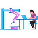 پیش‌نمایش فایل girl-is-working-at-her-desk-9757601 از پک اتوماسیون تولید