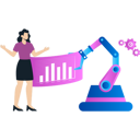 پیش‌نمایش فایل girl-is-working-on-automation-graph-9757535 از پک اتوماسیون تولید