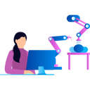 پیش‌نمایش فایل girl-is-working-on-her-computer-9757571 از پک اتوماسیون تولید