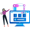 پیش‌نمایش فایل girl-is-working-on-monitor-9757527 از پک اتوماسیون تولید