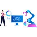پیش‌نمایش فایل girl-is-working-on-settings-9757580 از پک اتوماسیون تولید