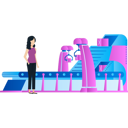 پیش‌نمایش فایل girl-watching-conveyor-production-9757561 از پک اتوماسیون تولید