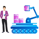 پیش‌نمایش فایل machine-is-picking-up-packages-9757616 از پک اتوماسیون تولید