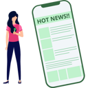 پیش‌نمایش فایل girl-is-watching-hot-news-on-mobile-9757446 از پک خبر فوری