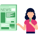 پیش‌نمایش فایل the-girl-is-giving-the-news-9757429 از پک خبر فوری