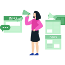 پیش‌نمایش فایل the-girl-is-speaking-into-megaphone-9757413 از پک خبر فوری