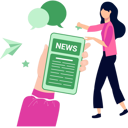 پیش‌نمایش فایل the-girl-is-talking-about-the-news-9757485 از پک خبر فوری