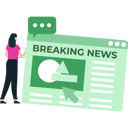 پیش‌نمایش فایل the-girl-is-watching-the-breaking-news-9757455 از پک خبر فوری