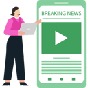 پیش‌نمایش فایل the-girl-is-watching-the-breaking-news-9757457 از پک خبر فوری