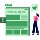 پیش‌نمایش فایل the-girl-is-watching-the-world-news-9757433 از پک خبر فوری