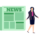 پیش‌نمایش فایل the-girl-is-working-in-news-9757515 از پک خبر فوری