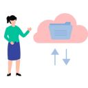 پیش‌نمایش فایل the-girl-is-transferring-cloud-data-9781898 از پک تحلیل داده و علوم داده