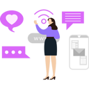 پیش‌نمایش فایل woman-has-internet-connection-9692350 از پک اینترنت اشیا