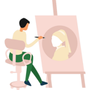 پیش‌نمایش فایل girl-is-drawing-on-board-9774892 از پک آموزش هنر