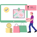 پیش‌نمایش فایل boy-is-delivering-the-parcel-9793504 از پک خرید مواد غذایی