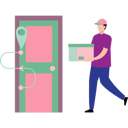 پیش‌نمایش فایل boy-is-delivering-the-parcel-to-the-door-9793490 از پک خرید مواد غذایی