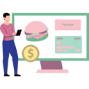 پیش‌نمایش فایل boy-paying-food-bill-online-9793501 از پک خرید مواد غذایی