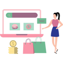 پیش‌نمایش فایل girl-choosing-food-online-9793511 از پک خرید مواد غذایی