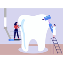 پیش‌نمایش فایل female-doctor-fixing-teeth-9805549 از پک دندانپزشکی