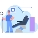 پیش‌نمایش فایل the-dentist-is-standing-9805568 از پک دندانپزشکی