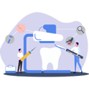 پیش‌نمایش فایل the-doctor-is-treating-the-teeth-9805613 از پک دندانپزشکی