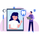 پیش‌نمایش فایل the-girl-is-checking-up-online-9805590 از پک دندانپزشکی